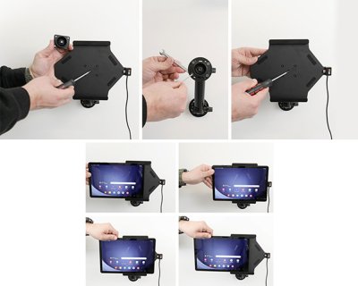 Mounting the Samsung Galaxy Tab A9+ 11 SM-X210/SM-X215 tablet holder