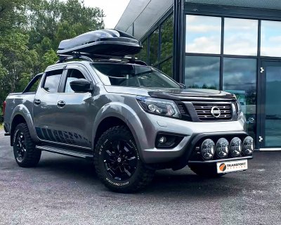 Black low bull bar Nissan Navara from 2016-