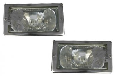 Stainless steel cover frame Gripen for original extra light for Scania 4 & R series