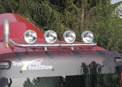 Stainless steel roof arch - MAN TGA Flaschdach, MAN TGX (XL cab) &amp; TGS (L/M cab)