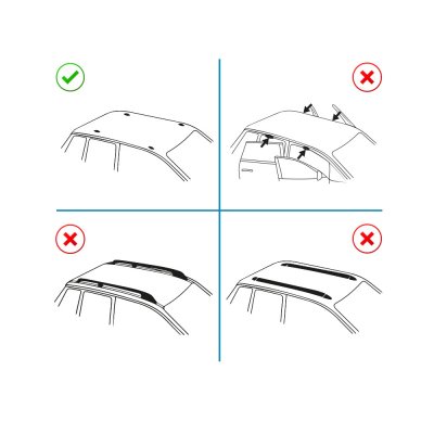 Roof racks Ford Transit Custom from 2023 onwards