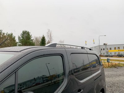Black roof rails Citroen Berlingo 2019-