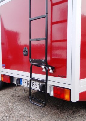 Folding extension kit for roof ladders