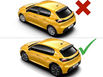 Roof spoiler Peugeot 208 GT from 2020-