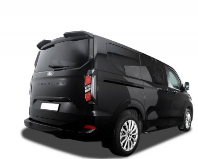 Roof spoiler for barn doors or tailgate -  Black PUR-IHS-plastic