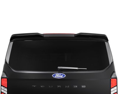 Roof spoiler for barn doors or tailgate -  Black PUR-IHS-plastic