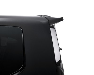 Roof spoiler for barn doors or tailgate -  Black PUR-IHS-plastic