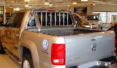 Stainless steel tare bar/flap bar for Volkswagen Amarok 2011-