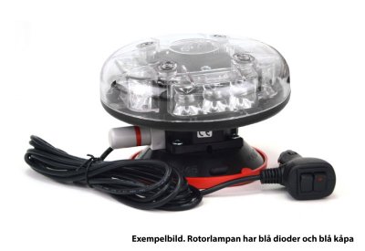 Mega-Flash Tornado V2 - Rotating beacon for suction cup mounting ECE R65