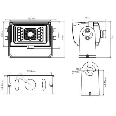 Wireless reversing camera RCP45 AHD
