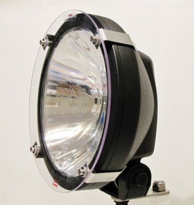 Transparent stone guard with bracket for Bosch Rallye 225 "Highlight"