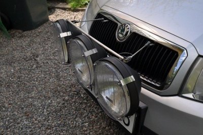 Transparent stone guard for Bosch Rallye 225 "Big Knick"