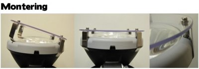 Transparent stone bulkhead cover for Hella 3003 COMPACT