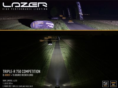 Light diffuser for Lazer LED ramp Triple-R - 15°/30°