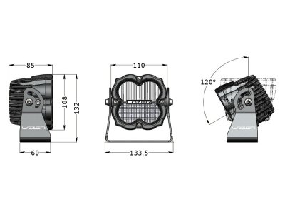 Lazer LED work light Utility 45W - 4300 lumen