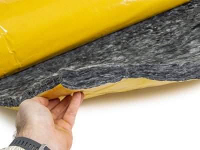 Flexible thermal insulation made from recycled PET