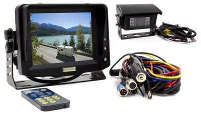 5-inch rear view camera system including 1 visor camera