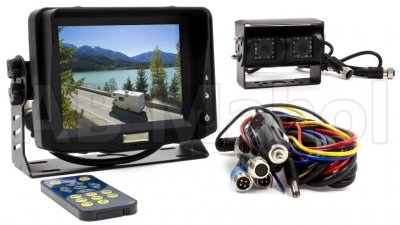 Rear view camera system 5" monitor incl. dual lens camera