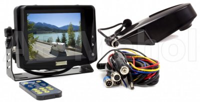 Rear view camera system 5" monitor incl. van camera