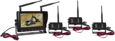Wireless rear view camera system 7 screen incl. 3 cameras