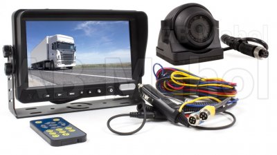 Rear view camera system 7" monitor incl. one side camera