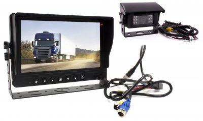 9-inch rear view camera system with 1 visor camera