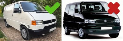 Bonnet guard Volkswagen Transporter T4 from 1990-1995