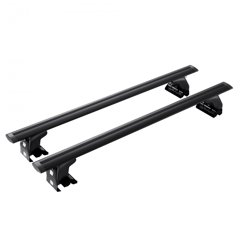Black roof rails from the manufacturer Amos